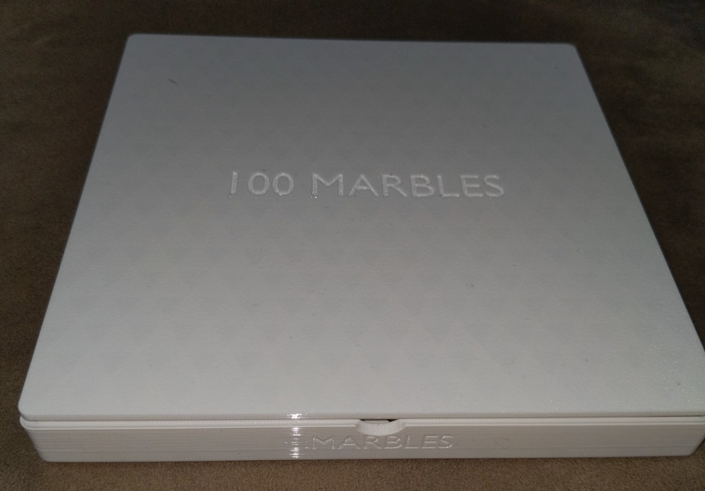 NO MARBLES - LARGE 100x 20mm Marbles Display Storage Sorting Tray Case