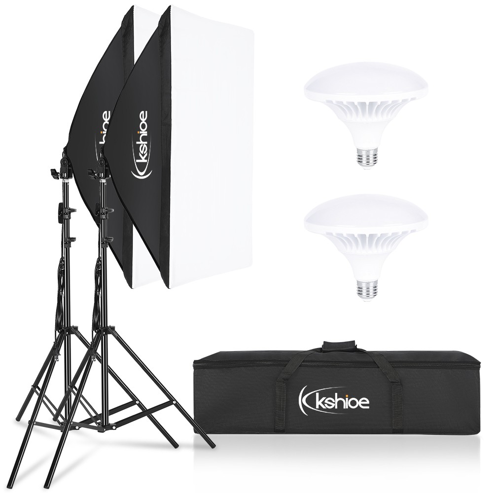 Softbox Lighting Kit, Photo Equipment Studio Soft box 20" x 27", with E27 Socket