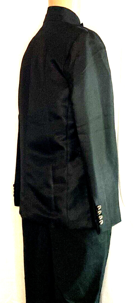 NEW without tags, Black double breasted, silver buttons, top for goth costume,