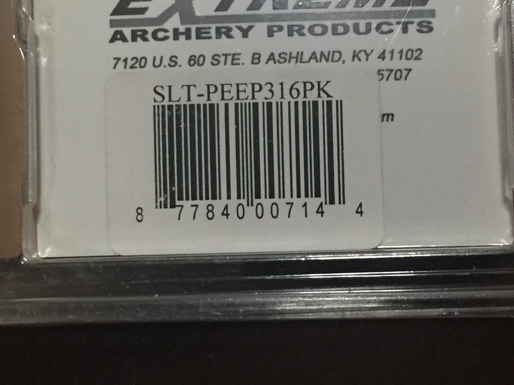 Extreme Archery Peep Sight Choose size and color