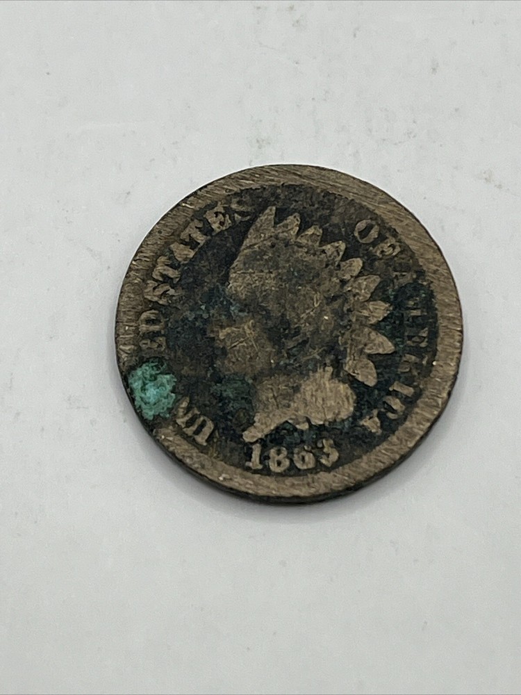 1863 1C Indian Cent #0698