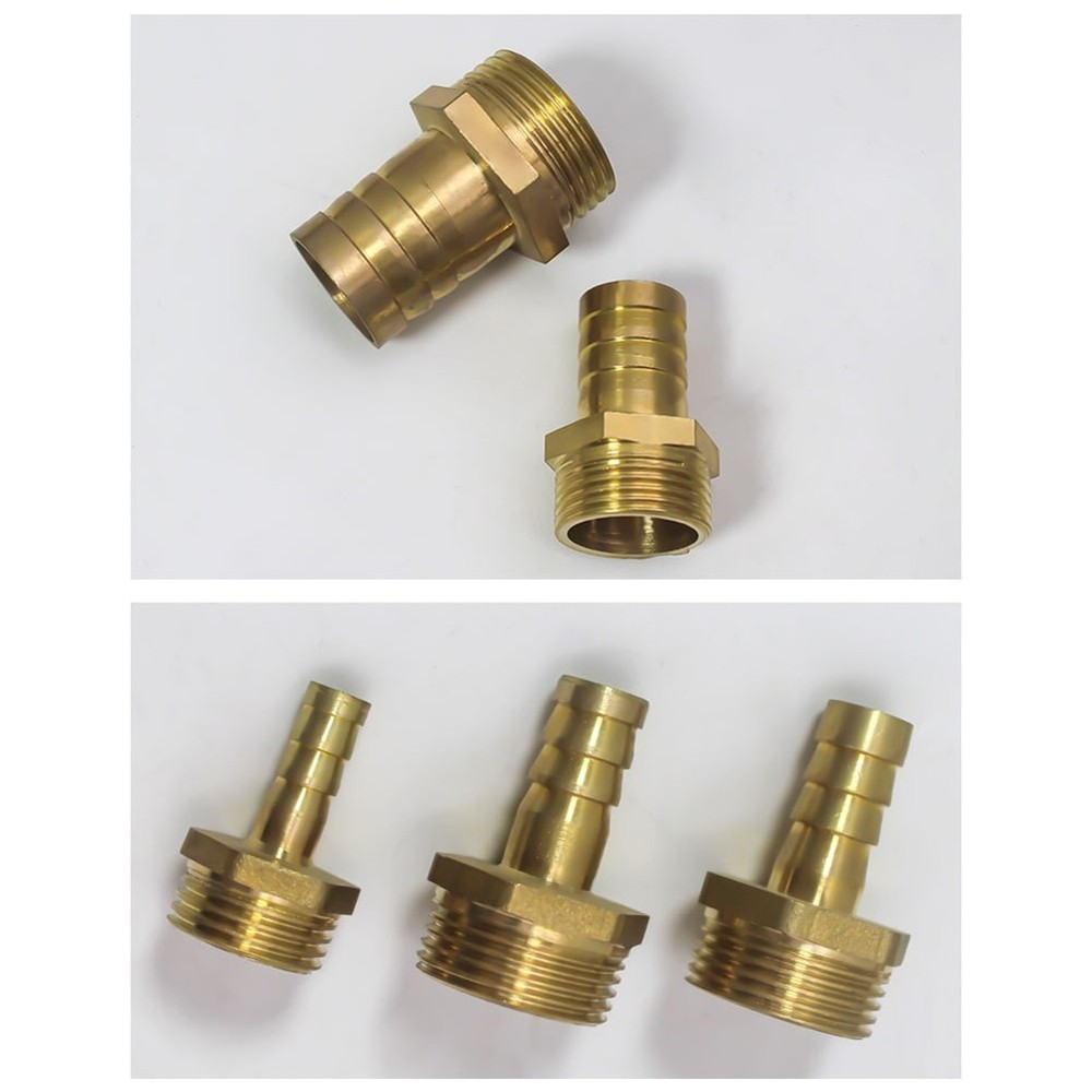 Solid BRASS Hose Tail Connection To Male Thread Pond Pool Hose Pipe Adapter