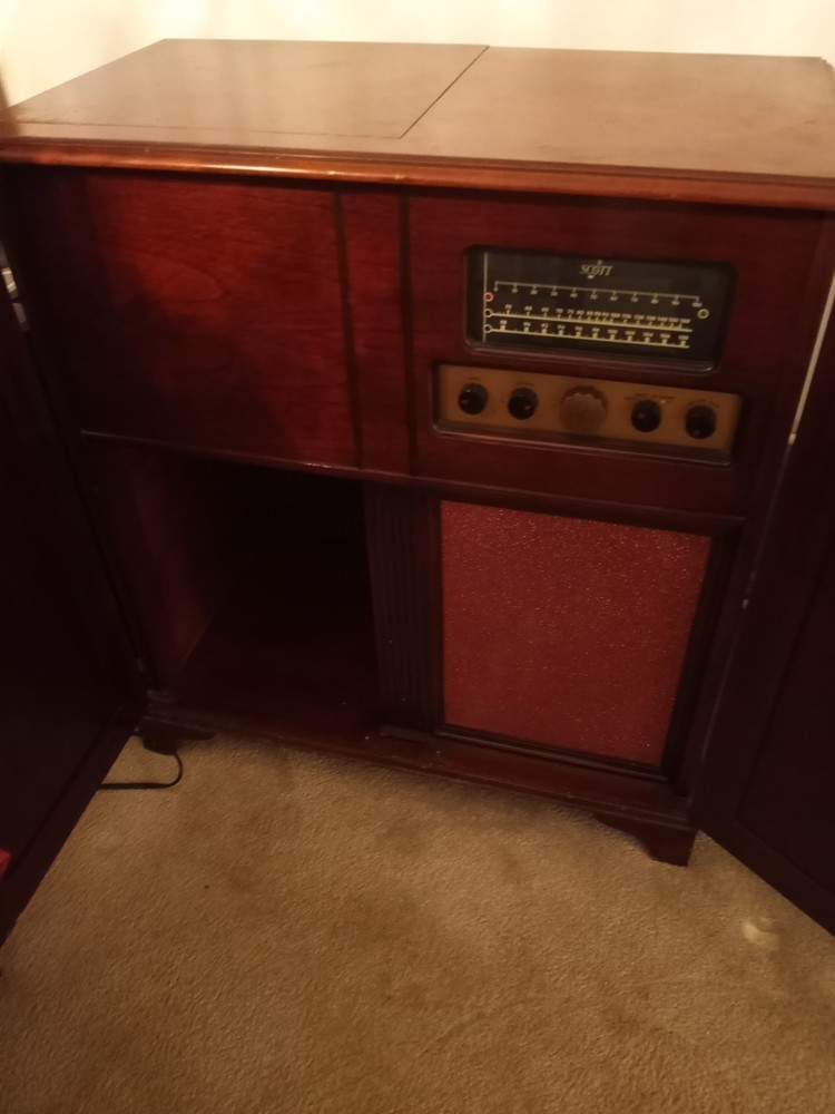 Record Player Stand with Vinyl Storage