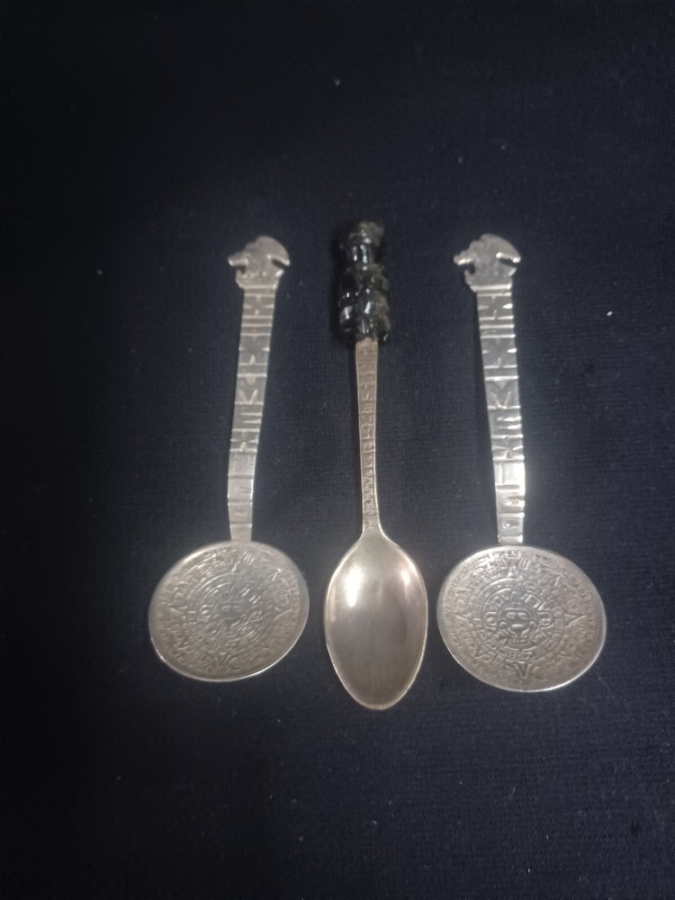 Vintage Mexican Silver Demitasse Spoons