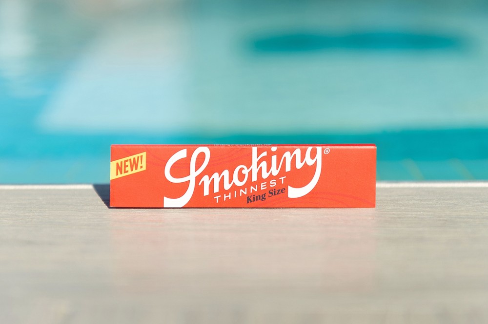 Smoking Thinnest Red Rolling Papers King Size (110mm) - (5 Booklets)