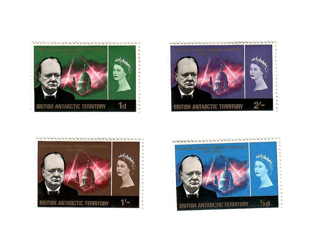 British Antarctic Territory 1966 Churchill Commemoration set mint