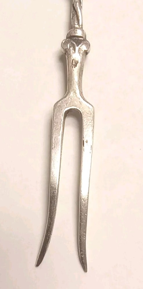 Antique Silver Olive Fork Lithuanian Arms Lithuania