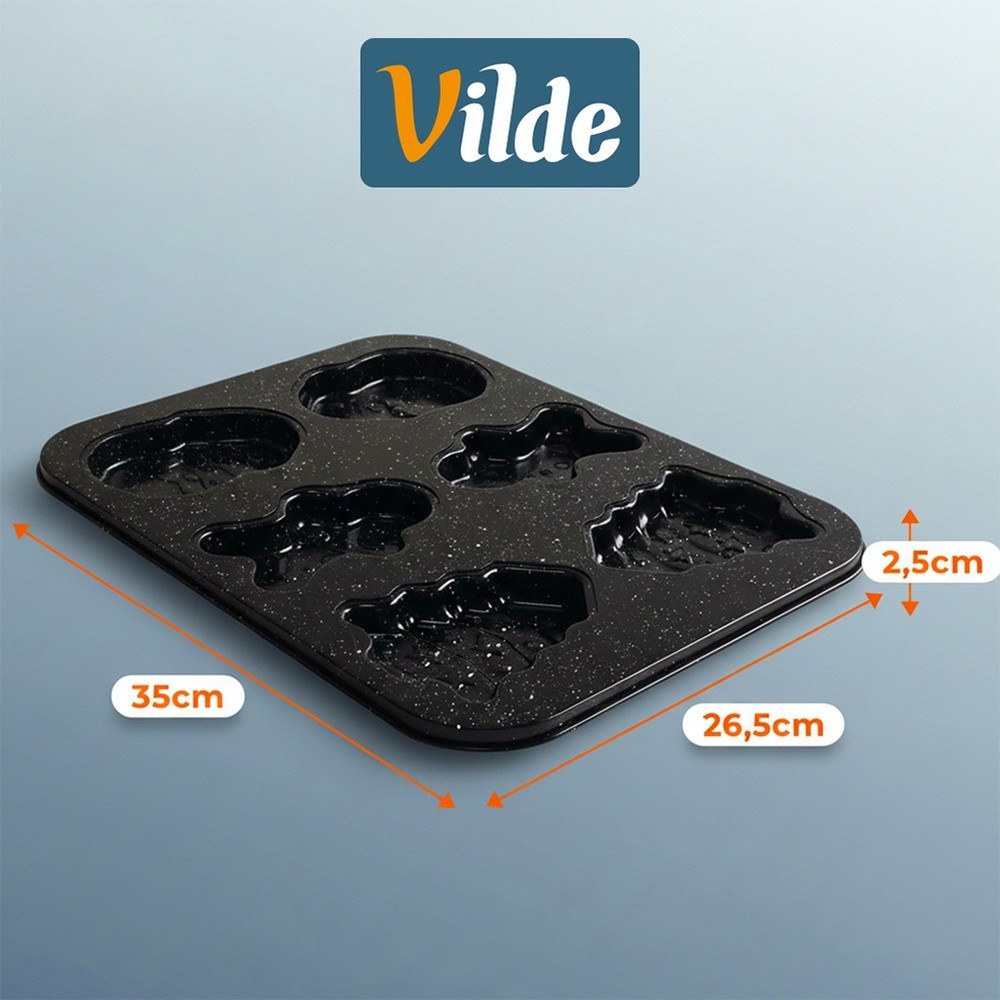 Cake tin, baking tin, granite mold, 35x26.5x2cm