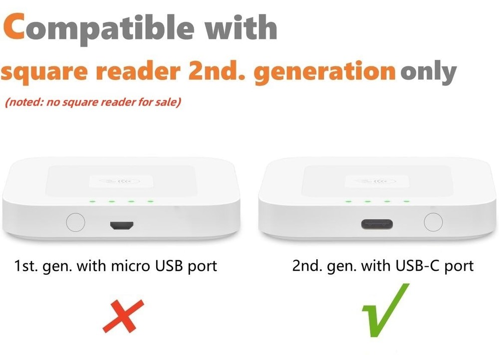 Square Dock for Reader 2nd Generation, Holder Stand White