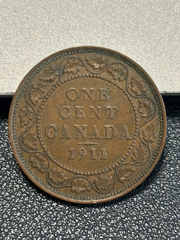 CANADA ONE CENT COIN 1911