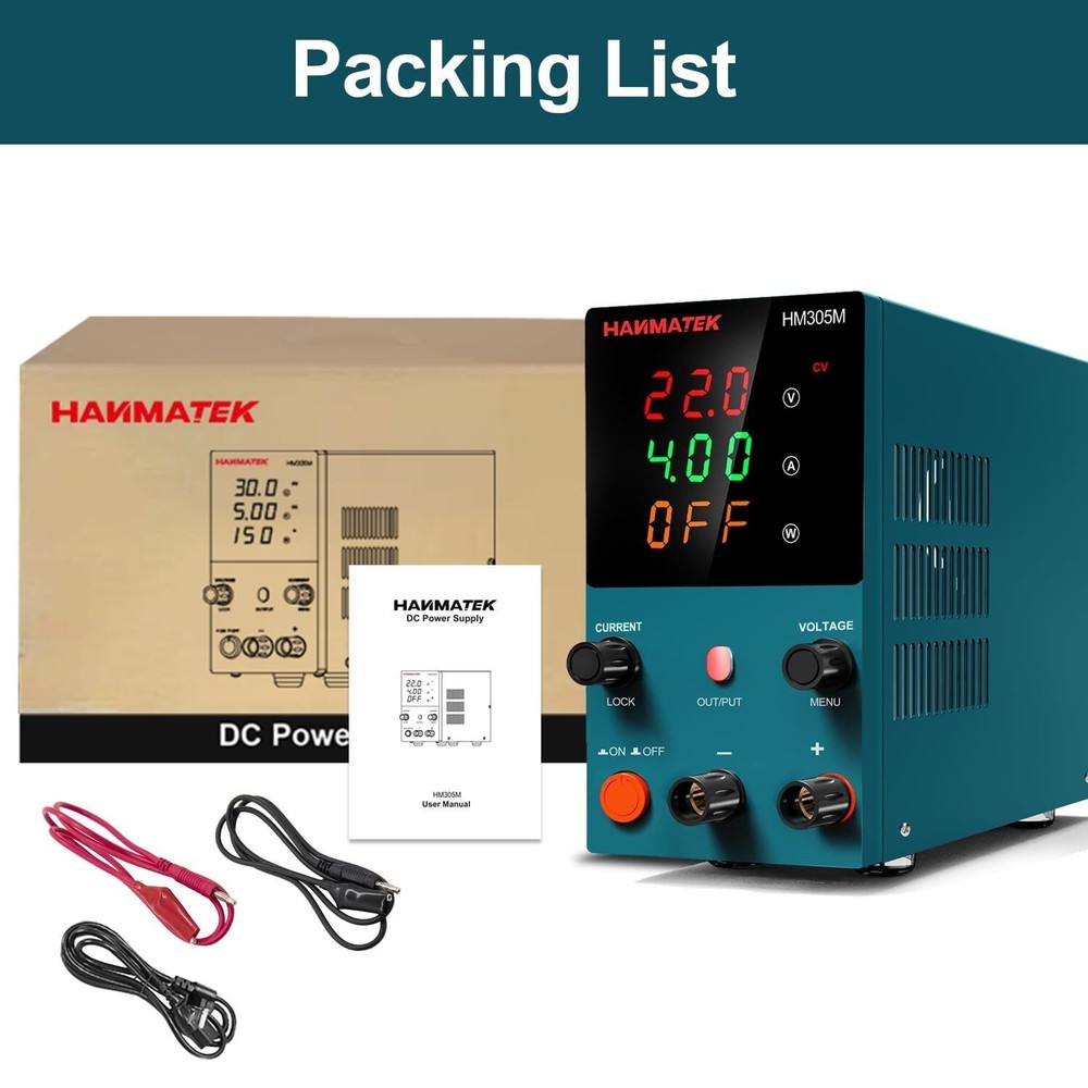DC Power Supply 0-30 V 0-5 A Mini Variable Switching Digital Bench Power Supply