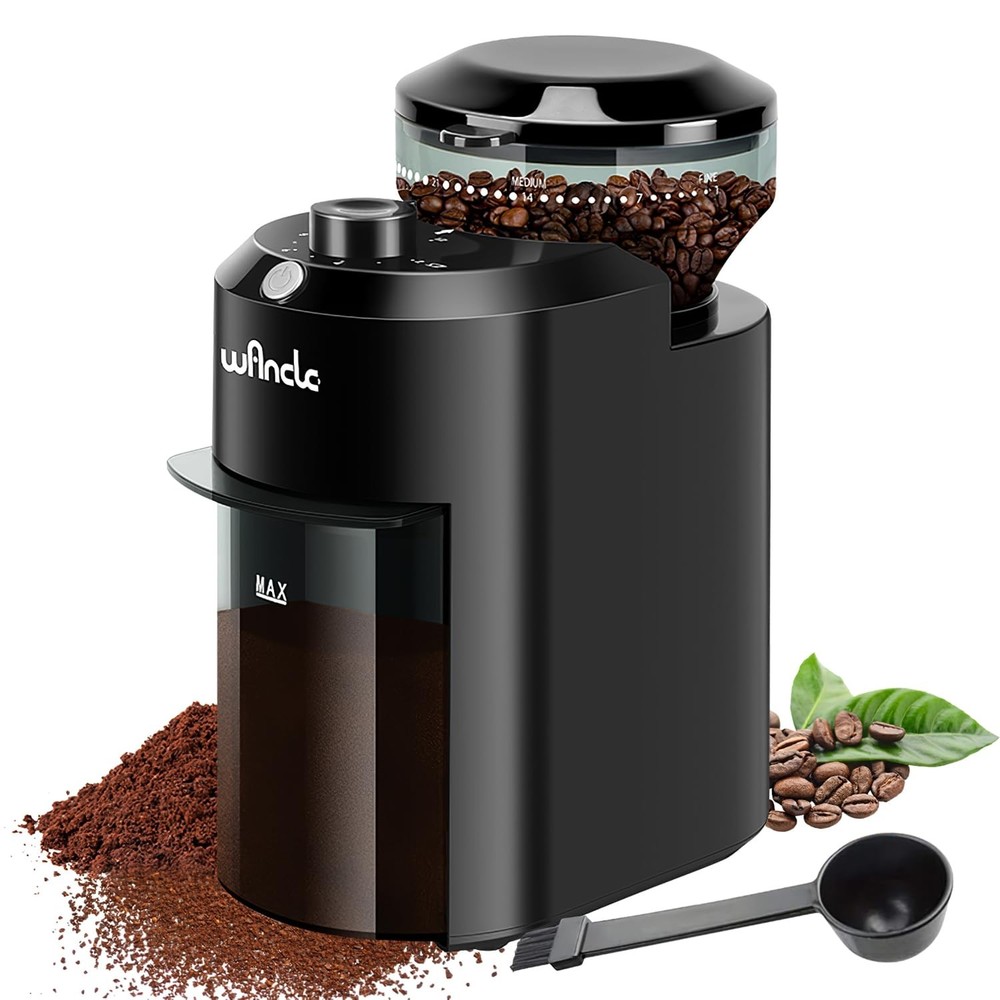 Electric Burr Coffee Grinder - Adjustable with 28 Precise Grind Settings for ...