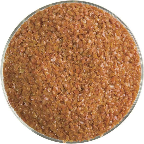 Bullseye Frit Burnt Orange Medium Opal 5oz. 90 COE