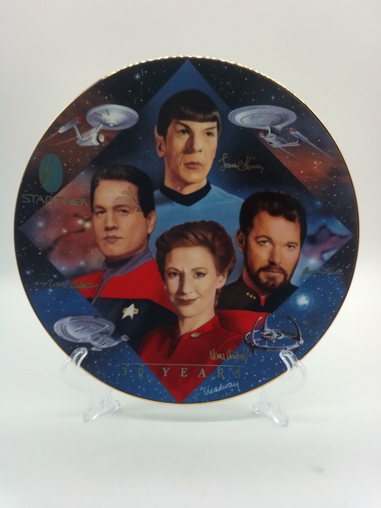 Star Trek Collector Plate "Second in Command" Hamilton Collection