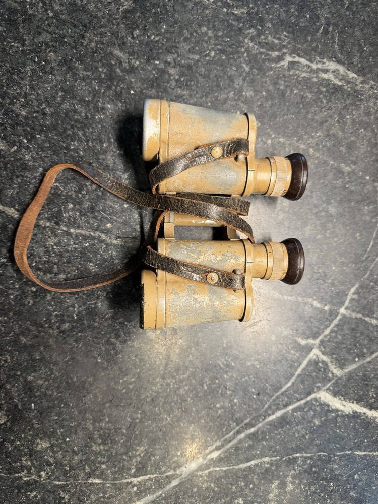 German WW2 tropical Binoculars Complete. Clear Optics
