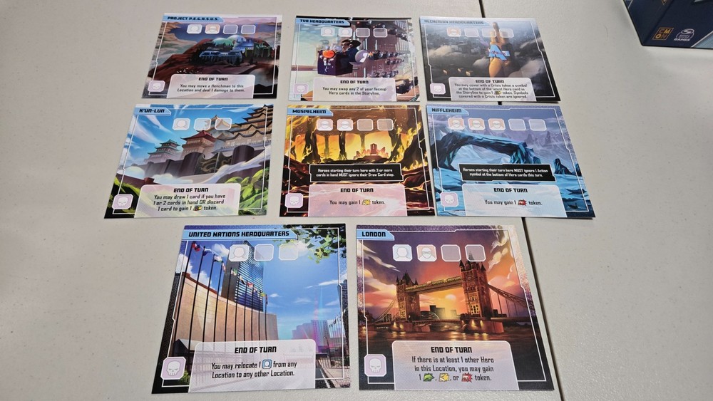 Marvel United Multiverse Locations