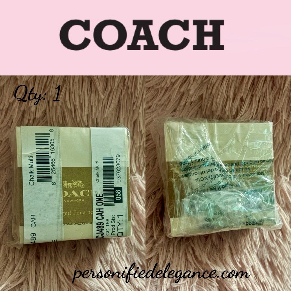 NEW Coach Chalk Multi Floral Print 288 Sheet Note Cube