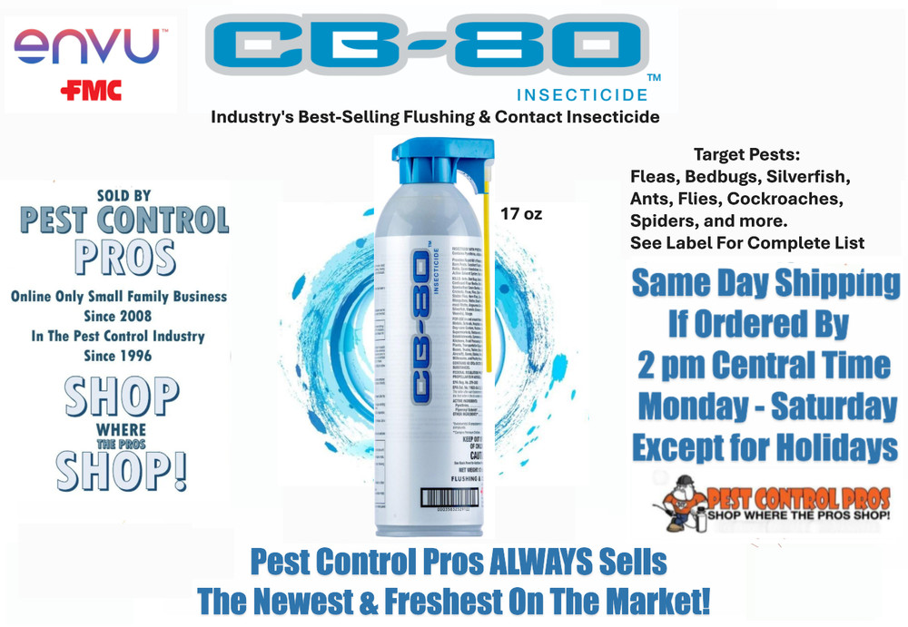 17 oz CB-80 Flushing Agent Contact Insecticide Control Roach Spider Bed Bugs ETC