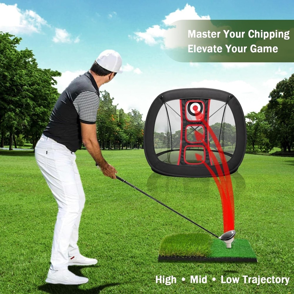 Durable Golf Chipping Net Set with Practice Balls - Elevate Your Skills Anywhere