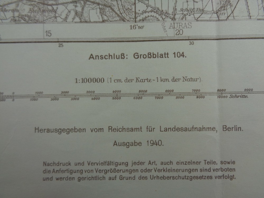 WW2 German map of OCCUPIED POLAND featuring RAWITSCH, GORCHEN, KOBYLIN, BOJANOWO