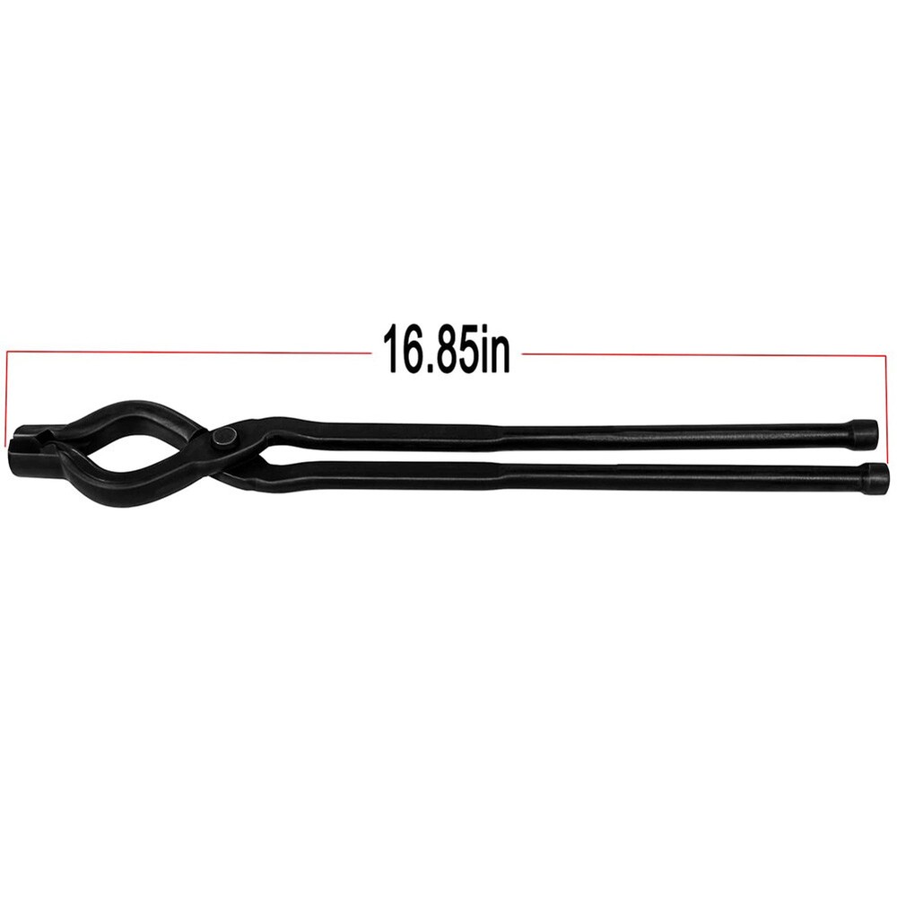 17 Inch V-Bit Bolt Blacksmith Tongs,Wolf Jaw Assembled Knife Making Blacksmith