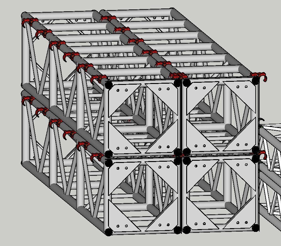 10x Performance event lighting Truss Stacking Clips 48-50mm Easy Safe Transport