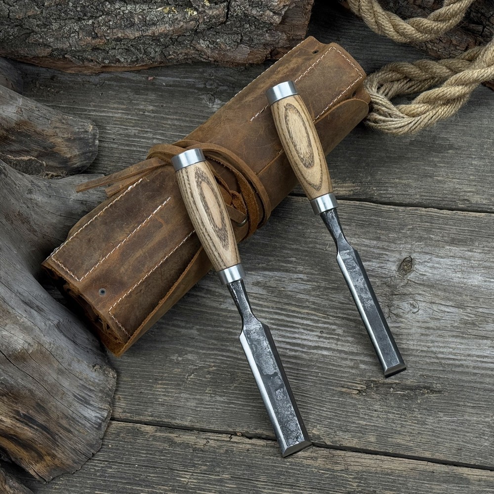 Leather Tool Roll 20'' 10 Pockets Chisel Tools Storage Bag Organizer Crazy Horse