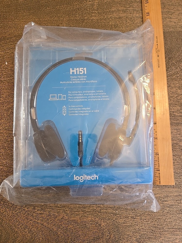 Logitech H151 Stereo Multi Device Headset with In Line Controls New OEM See All