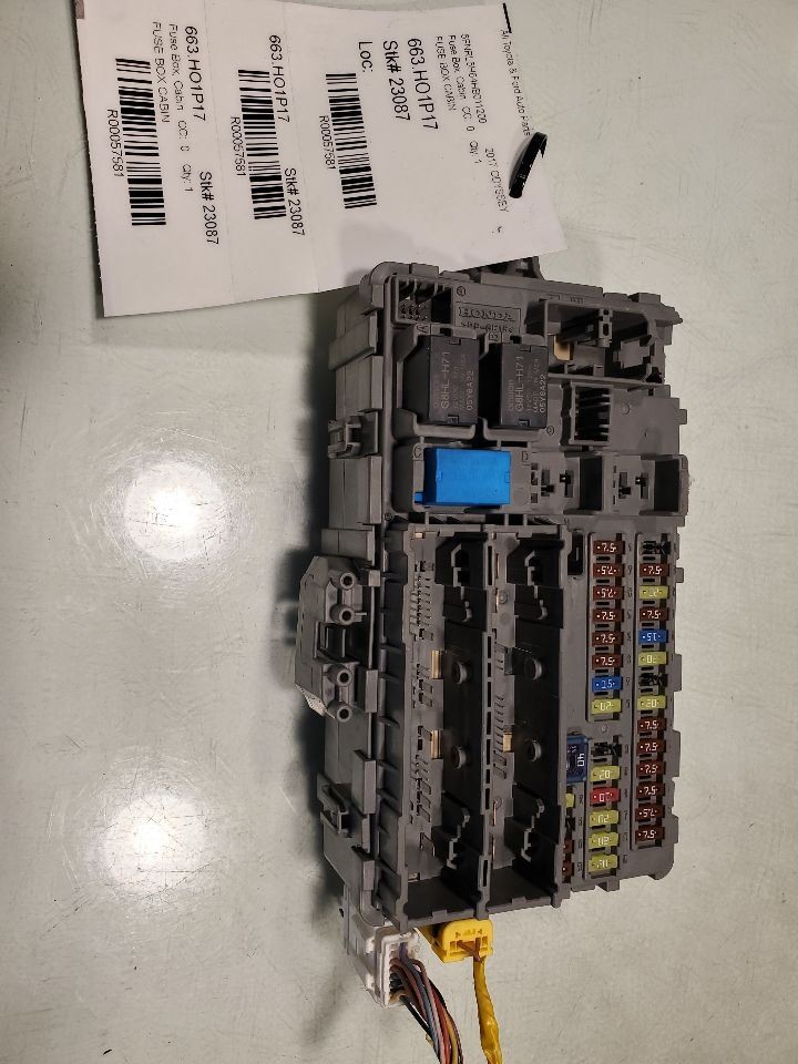 ODYSSEY 2017 Fuse Box Cabin 57581