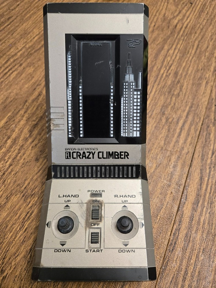 Bandai Electronics Crazy Climber Mini Arcade Game Tested & Working