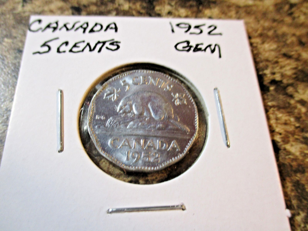 1952 CANADA NICKEL GEM    XO