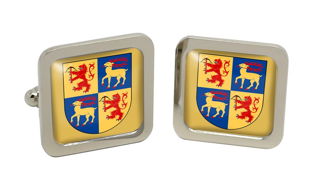 Kalmar (Sweden) Square Cufflink in Chrome Box
