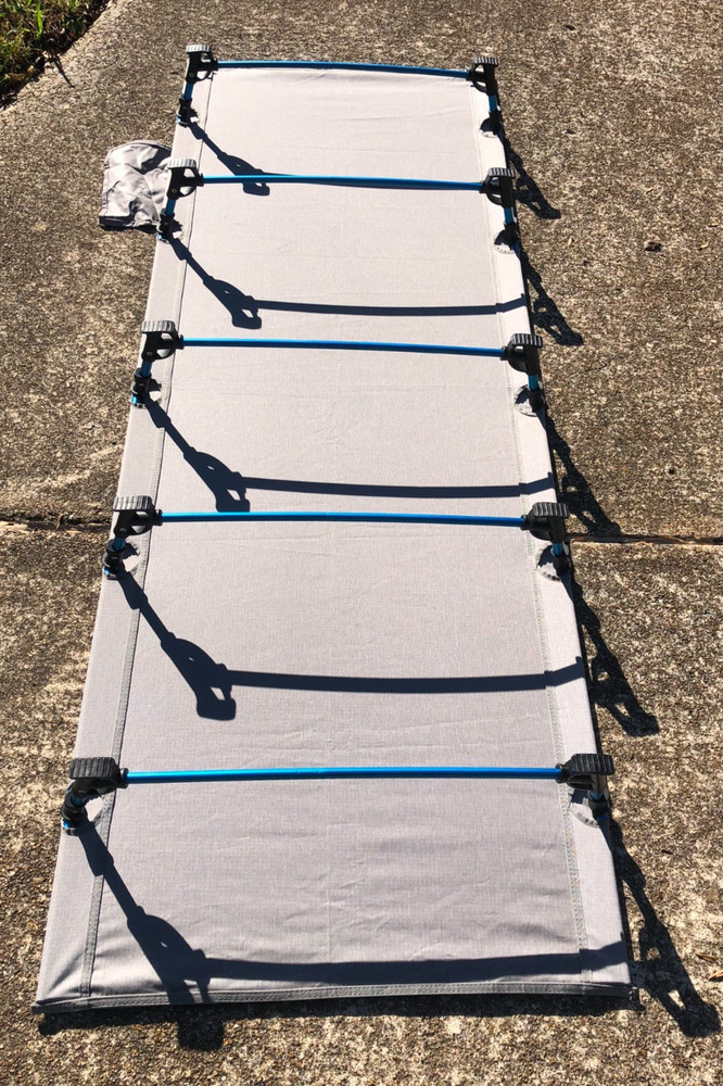 MARCHWAY Lightweight Folding Tent Camping Cot Bed with Lever Lock, Easy Setup