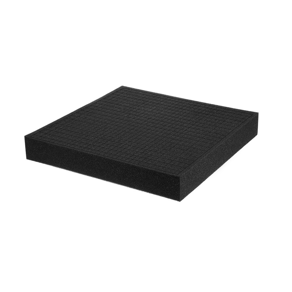 Polyurethane Foam Inserts, 12"Lx12"Wx2"T Packing Sheets Pre Cut(Black)