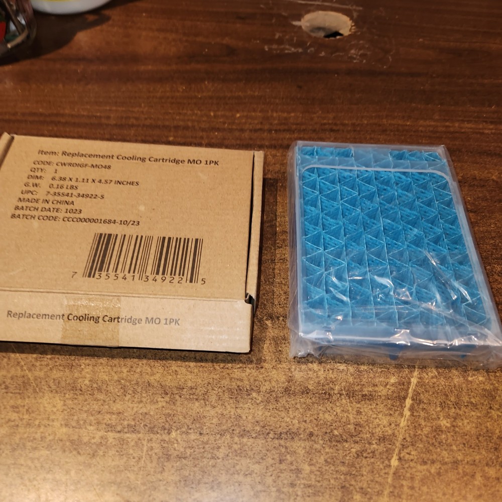 Replacement Water Tank Cooling Cartridge 6.38”X1.11X4.57” CWRDIGF-MO48 Chillwell