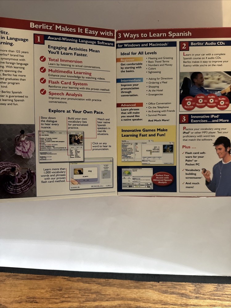 Berlitz: Spanish Premier (2006 Nova Development) - Used 8-CD Set + 198-page book