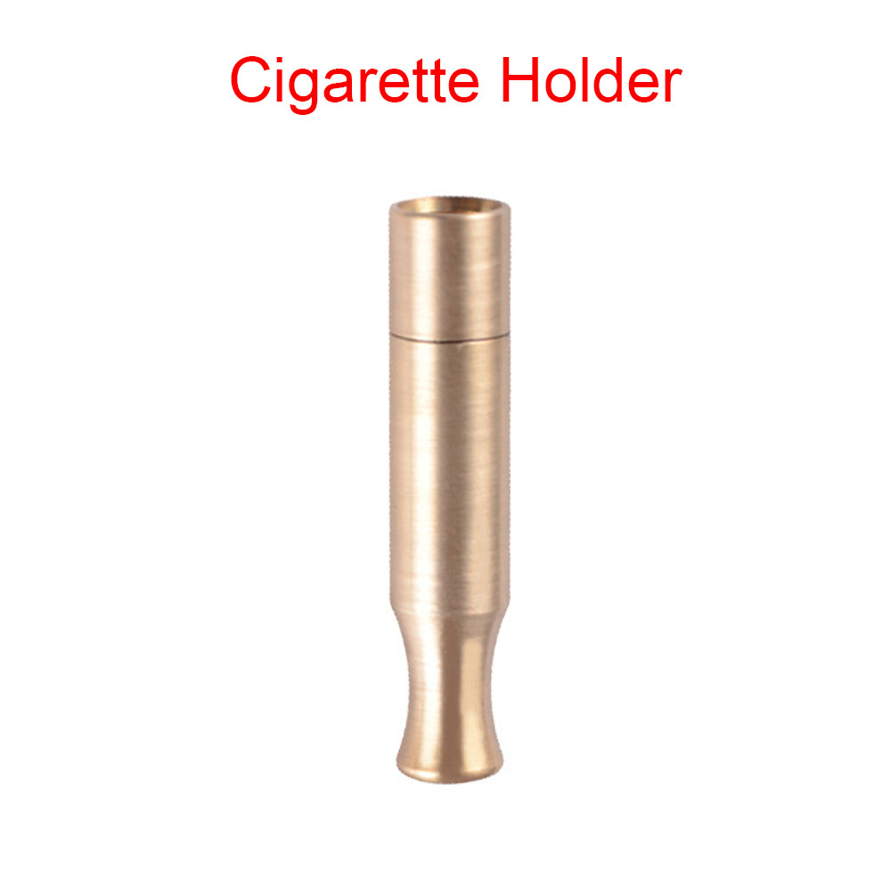 Solid Brass Mini Cigarette Holder Cigarette Filter Pipe Cigarette Holders Gift D