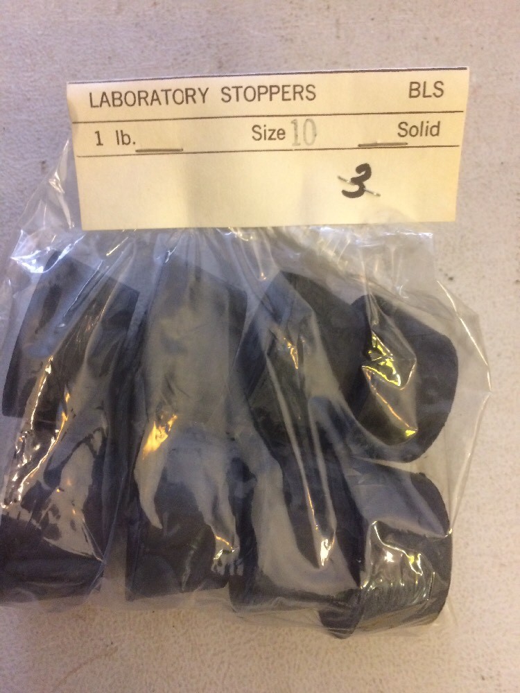 LABORATORY STOPPERS NEW OLD STOCK SIZE 10 SOLID 8 PK ILB STEAMPUNK 3