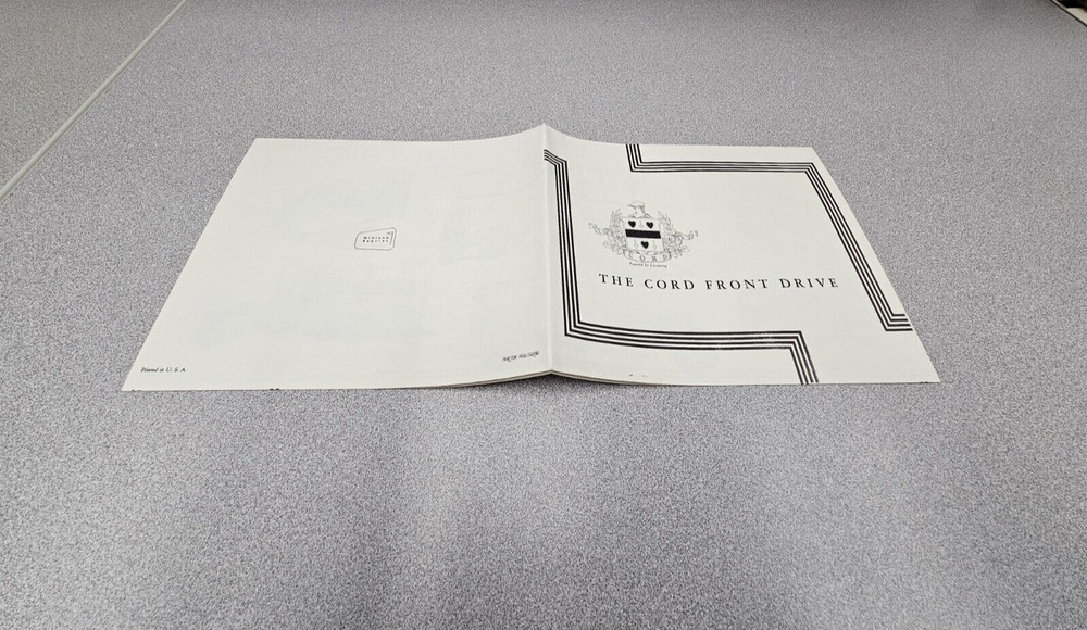 1930 Cord Sales Folder (reprint)