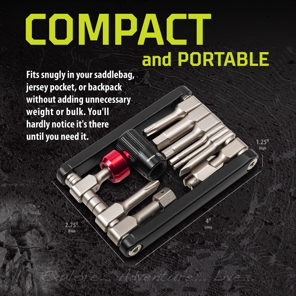 Kilimanjaro 12-in-1 Folding Bicycle Tool - 910526ECE