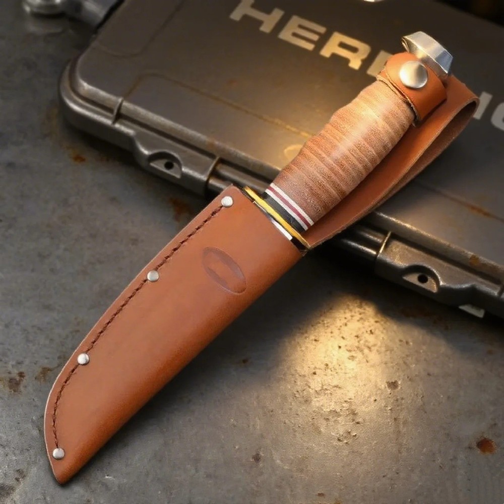 Fixed Blade Drop Point Deer Hunting Knife Sharp Pig Hog Boar Game Field Sheath