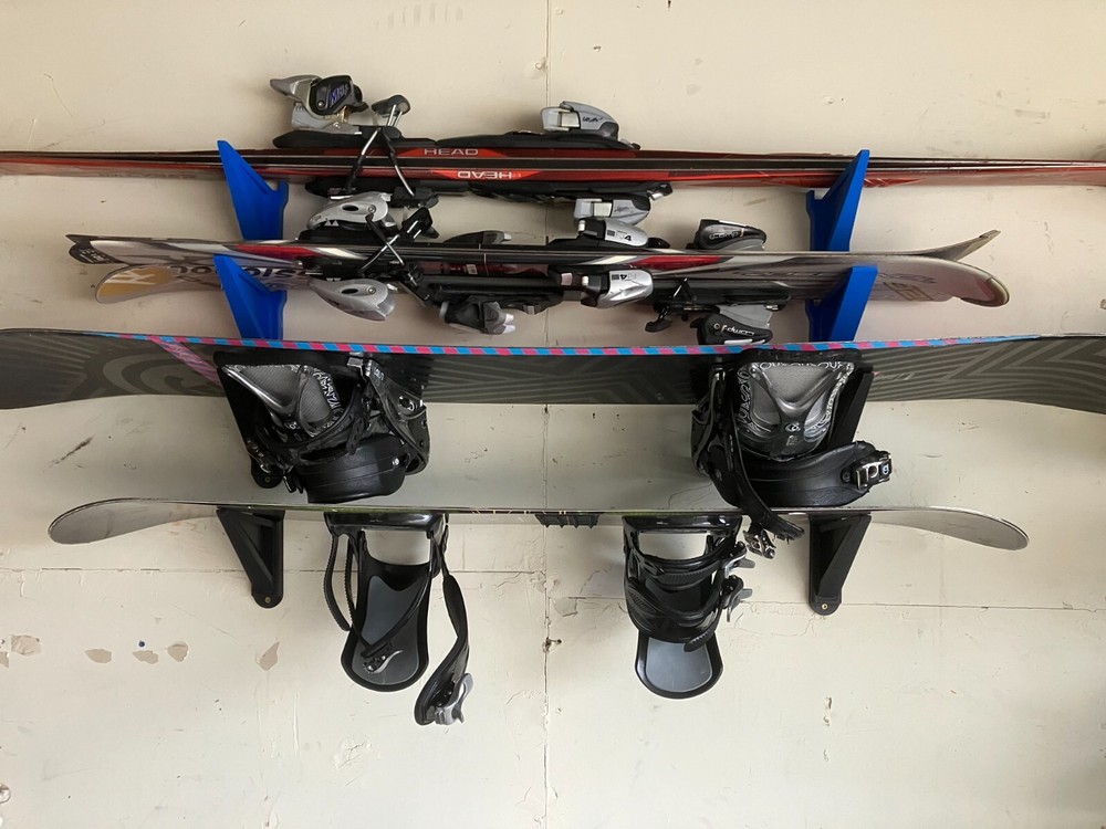 Ski, Snowboard, Skateboard wall storage mount - Custom 3D Printed