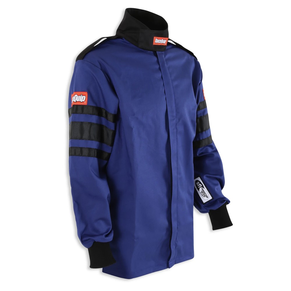 RaceQuip Single Layer Fire Suit Jacket Blue - Medium