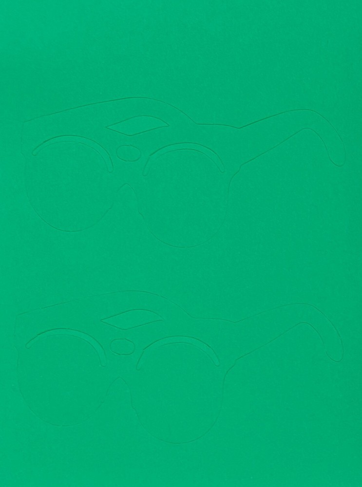 Creative Memories Die Cut  - Sunglasses - Green