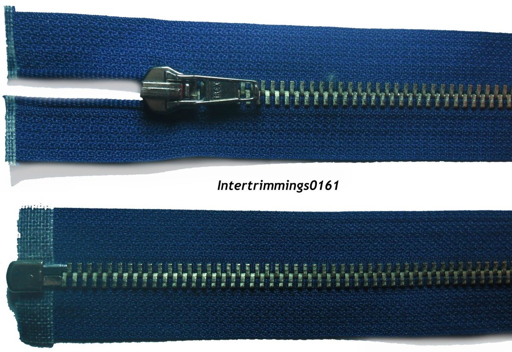 IBEX ZIP, ROYAL BLUE, 22"/56CM, ALUMINIUM TEETH, OPEN END, NO 5, HEAVY DUTY