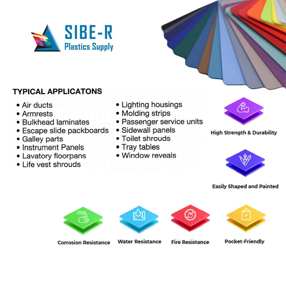 (5-Pack) Kydex Plastic Sheets - 0.080" Thick - Black - 8"x12" - New