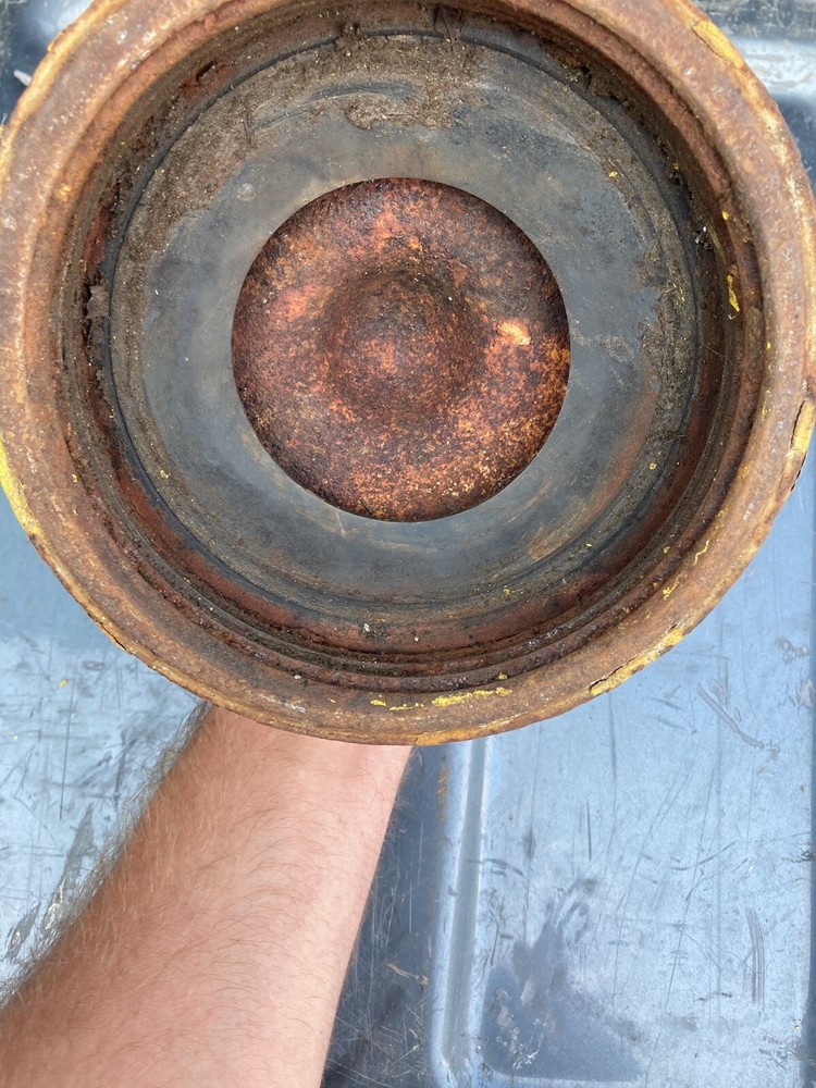 FIRE HYDRANT CAP - YELLOW COLOR - CAST IRON