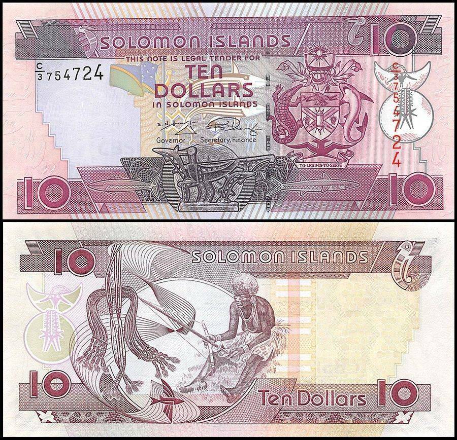 Solomon Islands 10 Dollars, 2008 ND, P-27a.2, UNC
