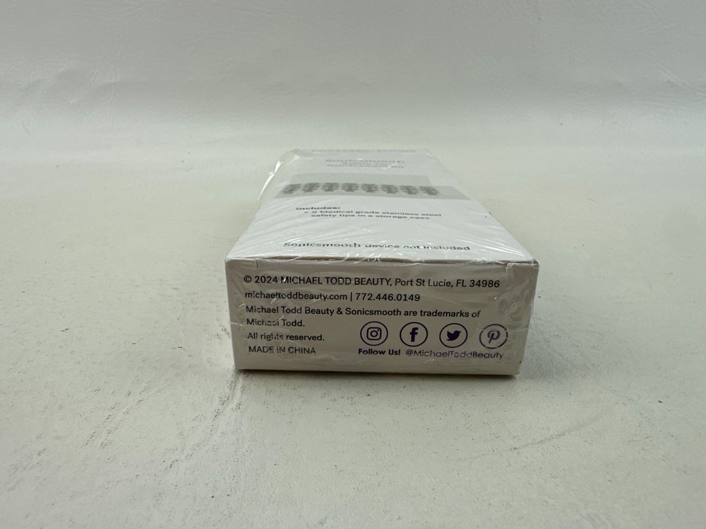MICHAEL TODD BEAUTY Sonicsmooth 8 Safety Tips Replacement Kit Refills + Case