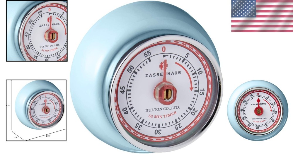 Vintage Style Cooking Timer, Steel Construction